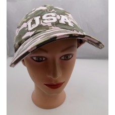 USA Hat Mujer&apos;s Camo Stitched Adjustable Baseball Cap PreOwned ST111  eb-68245765